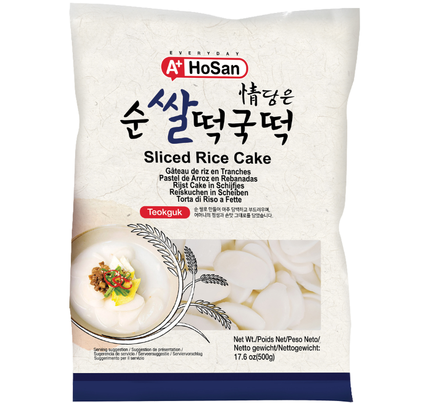 A+ HOSAN Rice Cake Sliced (Tteokguk) 500g