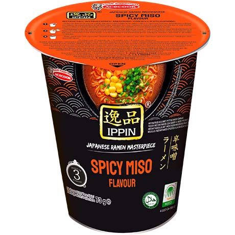 ACECOOK Noodles Spicy Miso Ippin Cup 73g