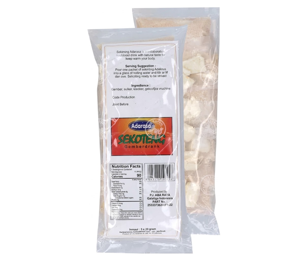 ADARASA Sekoteng Ginger Tea 30g