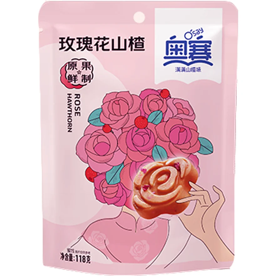 O'SAY Hawthorn Snack with Rose filling 118g