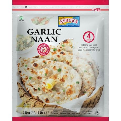 ASHOKA Naan Garlic 340g