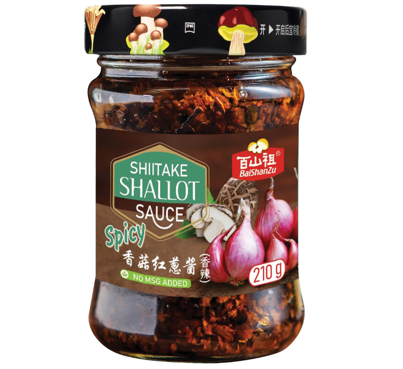 BAI SHAN ZU Shiitake Shallot Sauce Spicy 210g