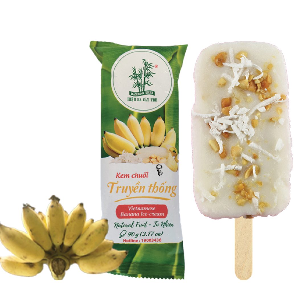 BAMBOO TREE Ice Bar (Lody) Banana 60g
