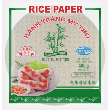 BAMBOO TREE Rice Paper Summer Roll Round 22cm 400g