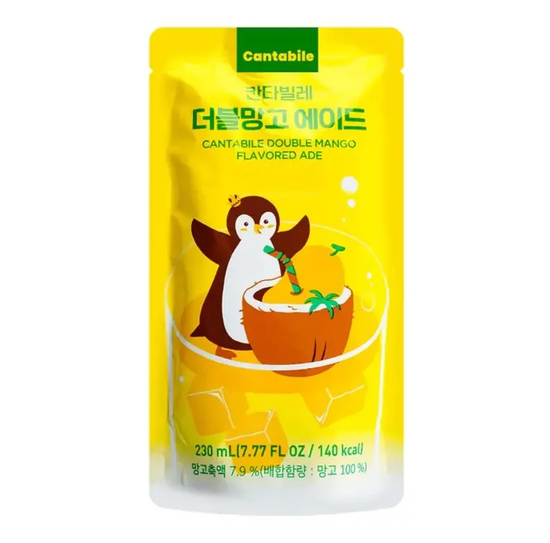 CANTABILE Double Mango Ade (Korean Pouch Drink) 230ml