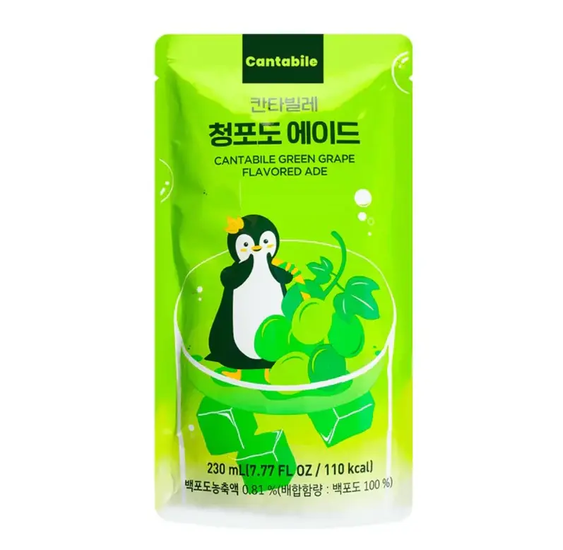 CANTABILE Green Grape Ade (Korean Pouch Drink) 230ml