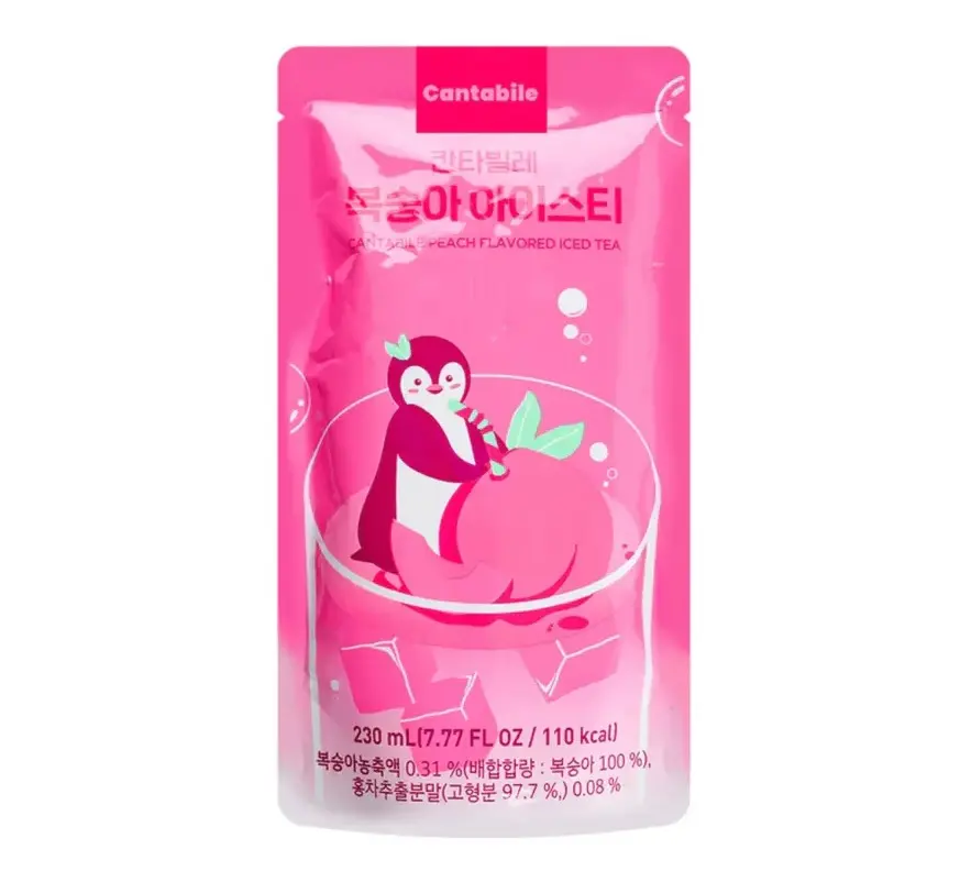 CANTABILE Ice Tea Peach (Korean Pouch Drink) 230ml