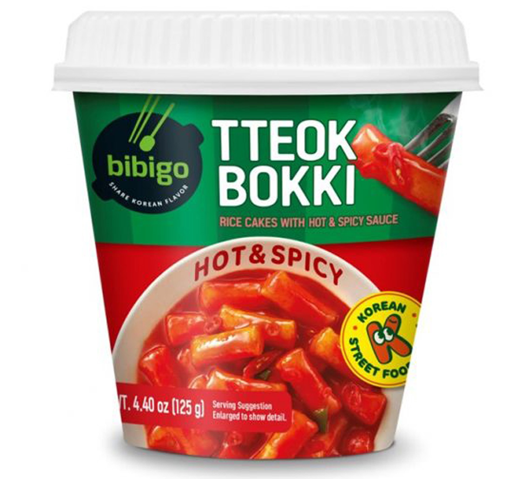 CJ Bibigo Tteokbokki Hot & Spicy Cup Rice Cake 125g