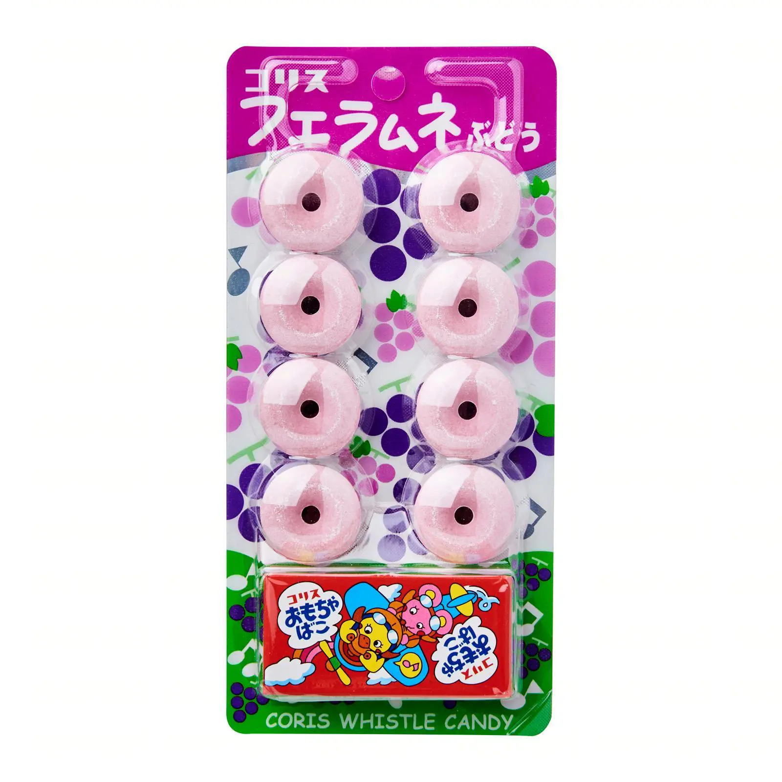CORIS Fue-Ramune Whistle Candy Grape 22g