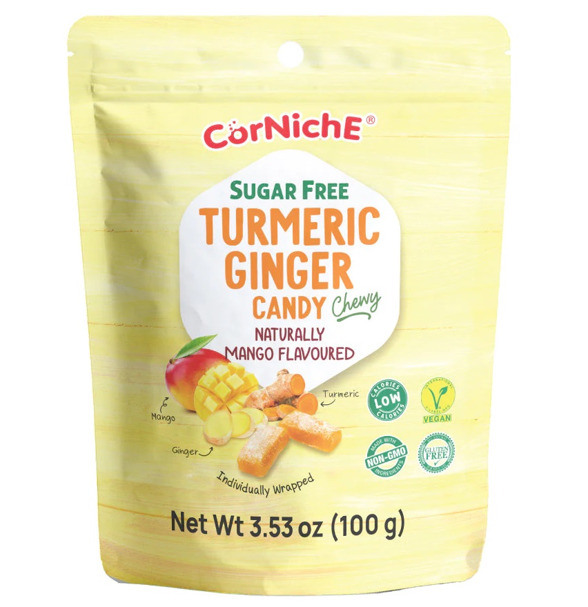 CORNICHE Turmeric Ginger Chewy Candy Mango 100g