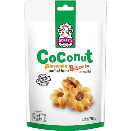 DOLLY'S Biscuit Coconut Pineapple 70g