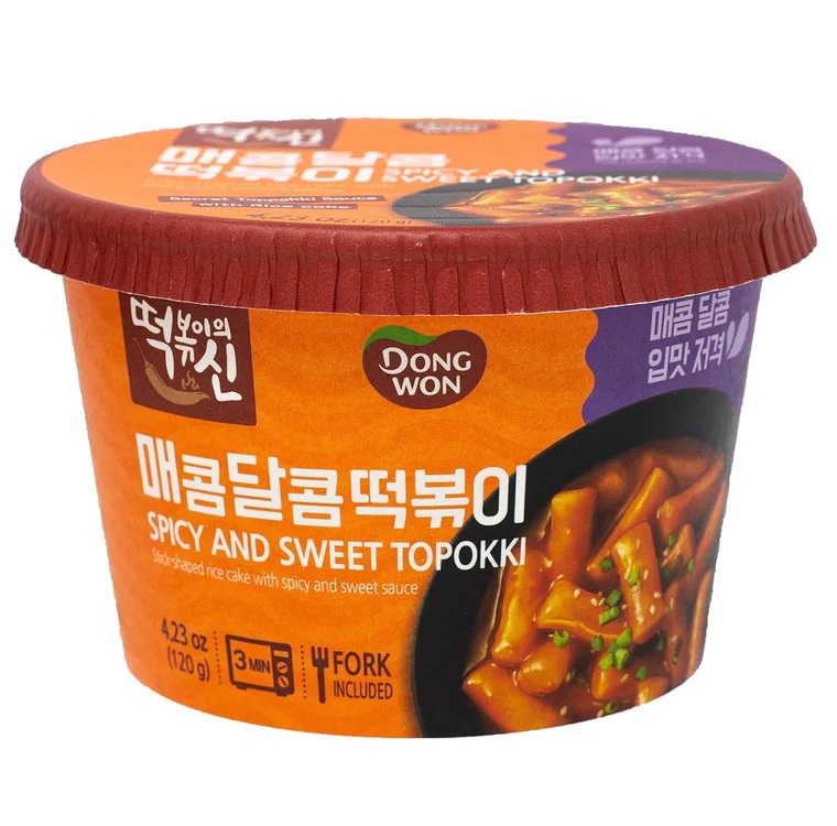 DONGWON Tteokbokki Cup Sweet Spicy Flavor 120g