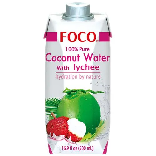 FOCO Coconut Water With Lychee 500ml