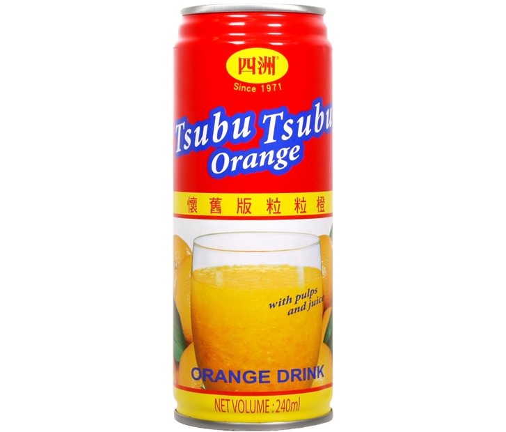 FOUR SEAS Tsubu Tsubu Orange Drink 240ml