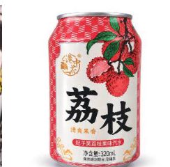 GANGZHONGHUA Lychee Flavored Carbonated Soft Drink 320ml