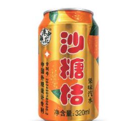 GANGZHONGHUA Mandarin Flavored Carbonated Soft Drink 320ml