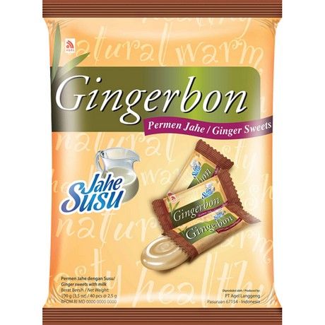 GINGERBON Ginger Bonbons Jahe Susu 100g