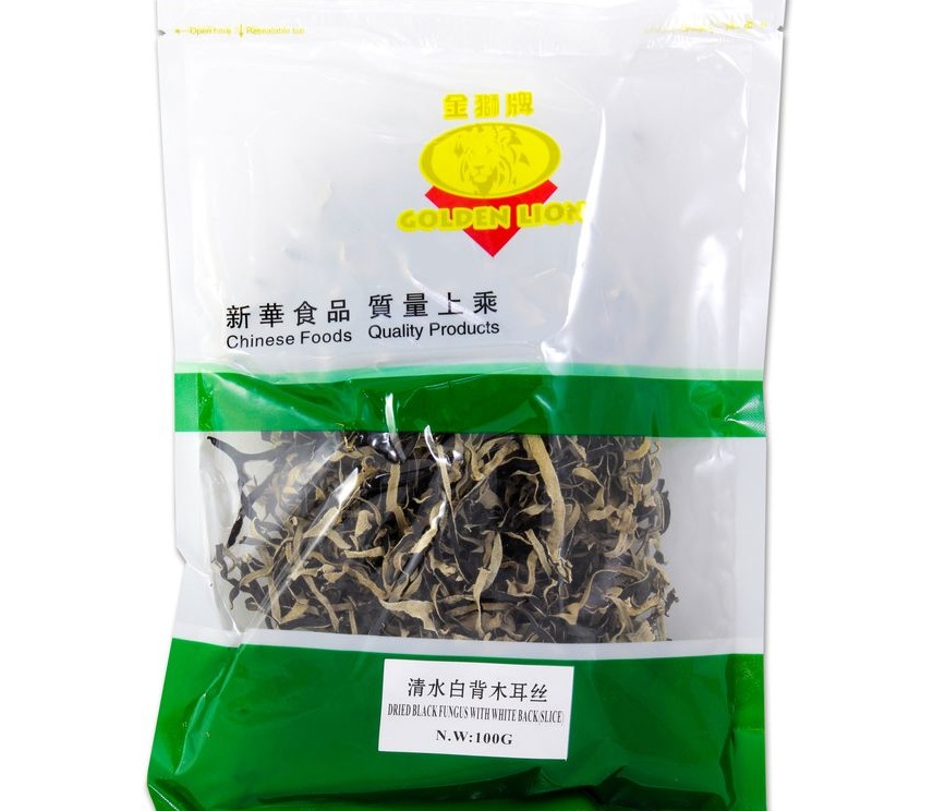 GOLDEN LION Black & White Fungus (Strips) 100g