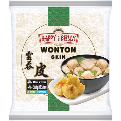 HAPPY BELLY Wonton Pastry 11cm 300g