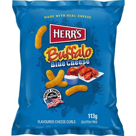 HERR'S Cheese Curls Buffalo & Blue Cheese 113g