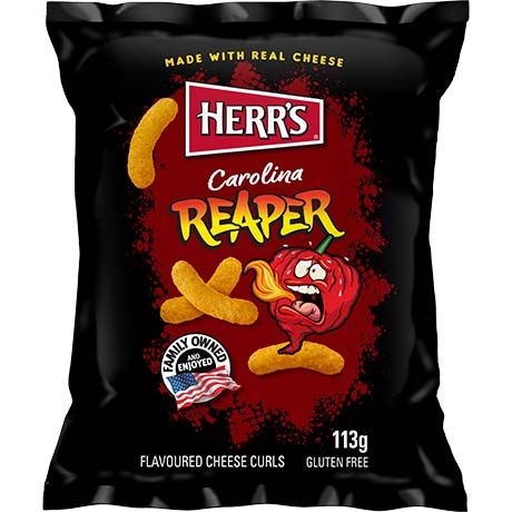 HERR'S Cheese Curls Carolina Reaper 113g