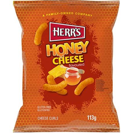 HERR'S Cheese Curls Honey Cheese 113g