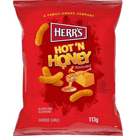 HERR'S Cheese Curls Hot'n Honey 113g