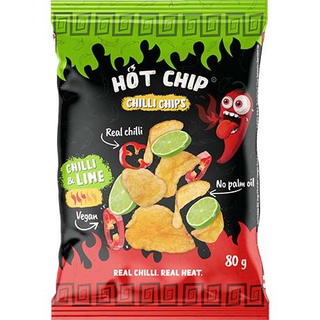 HOT CHIP Potato Chips Chili & Lime 80g