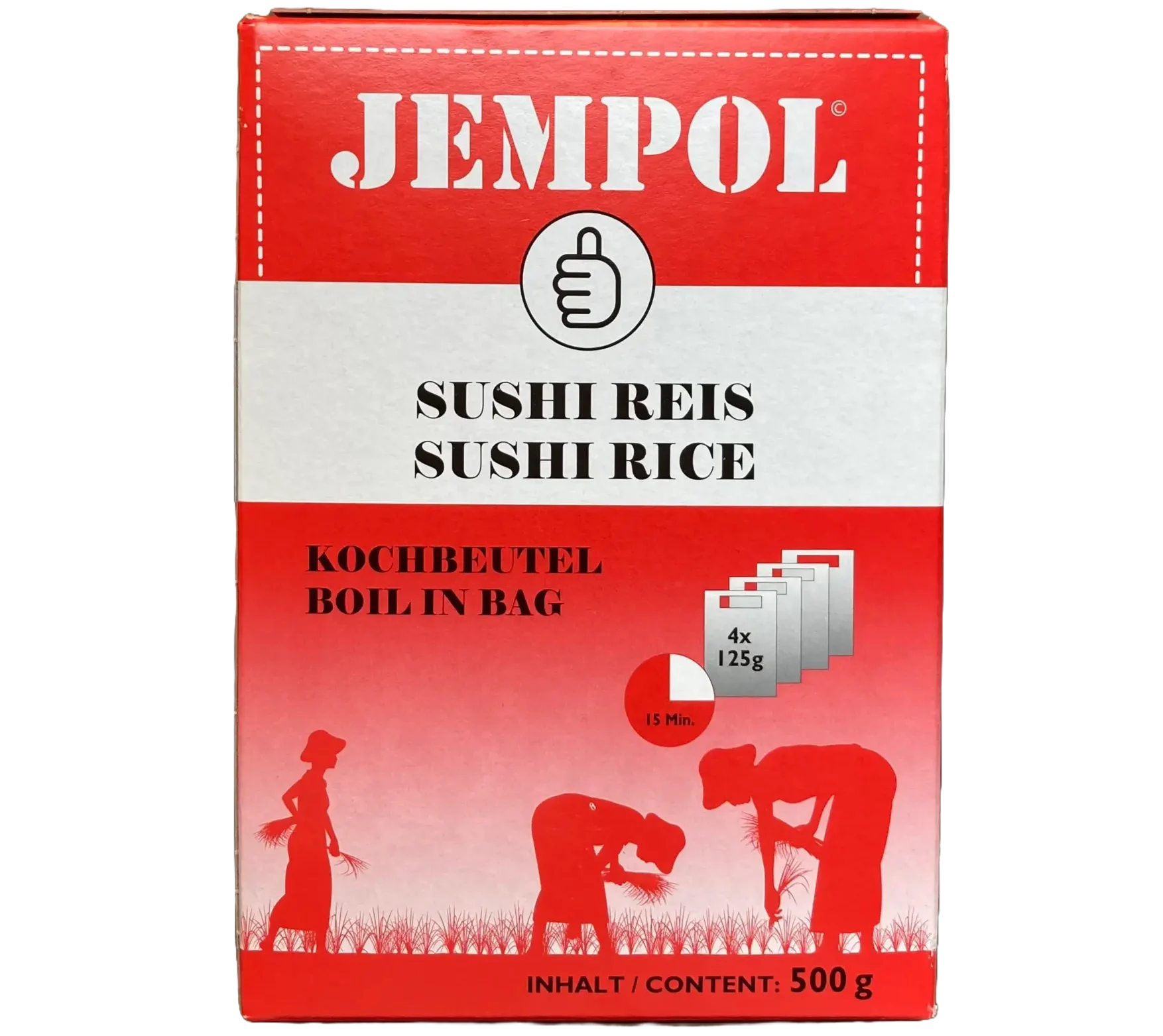 JEMPOL Boil in Bag Sushi Rice (4x125g) 500g