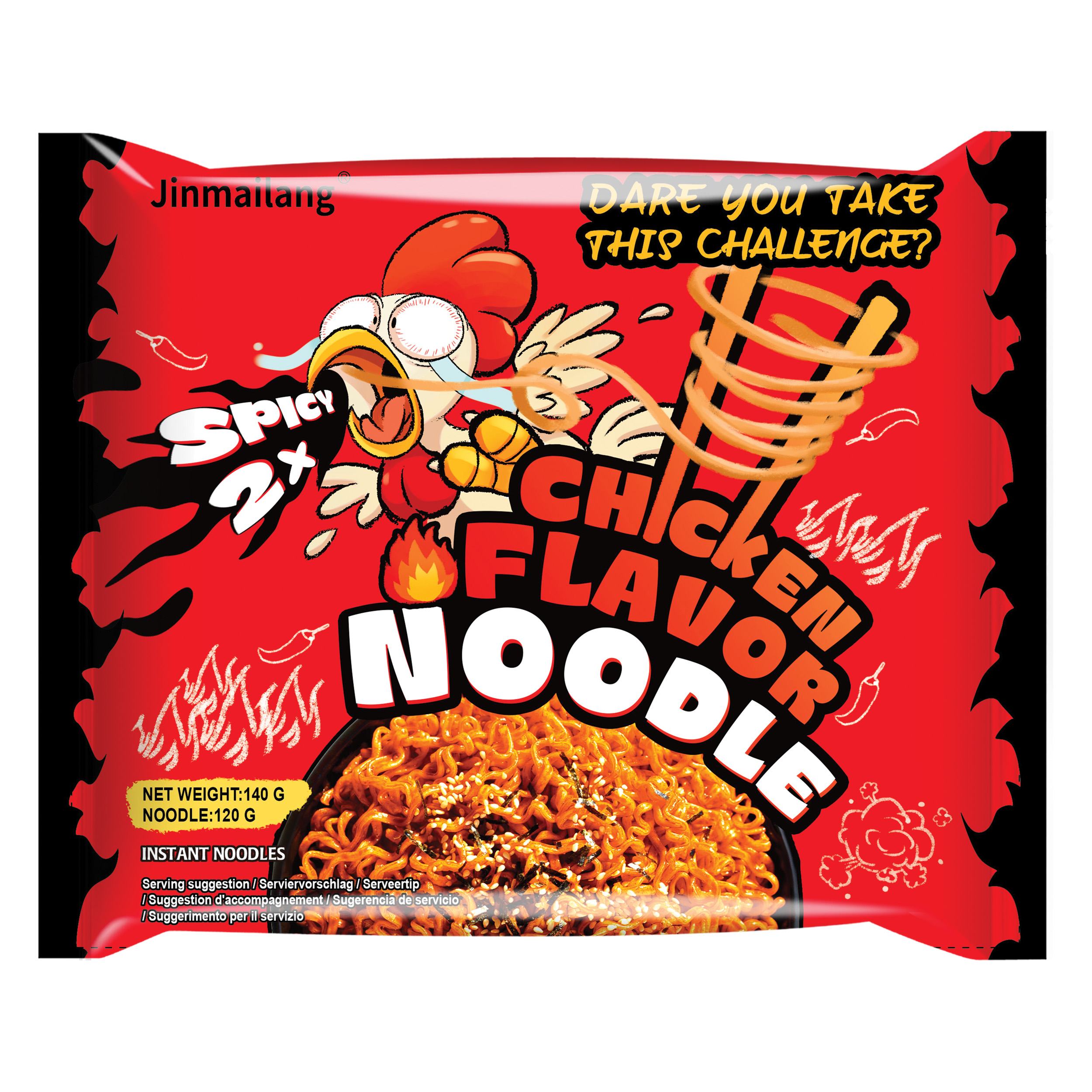 JML Instant Noodle 2x Spicy Chicken 140g