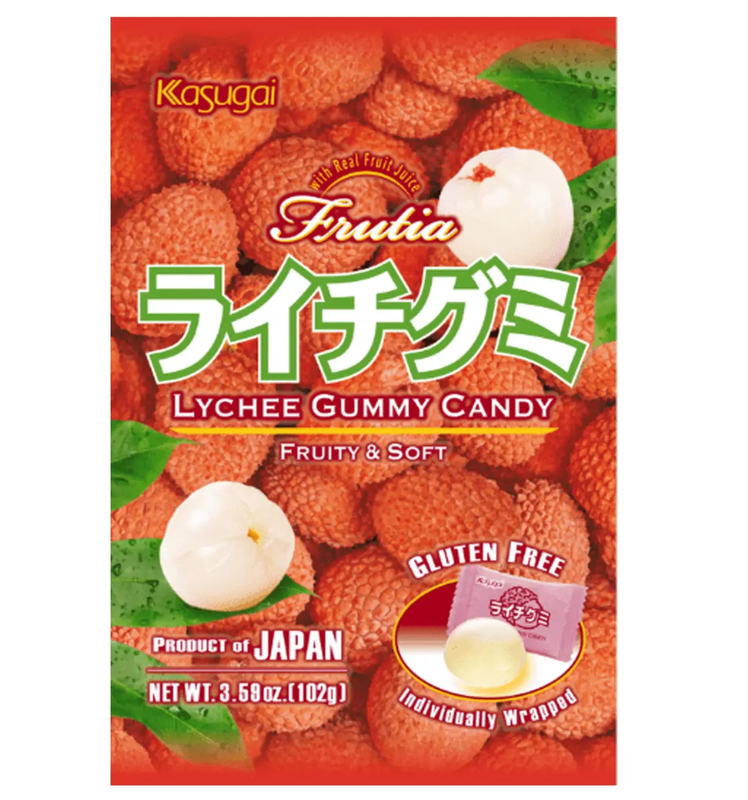 KASUGAI Lychee Gummy 100g