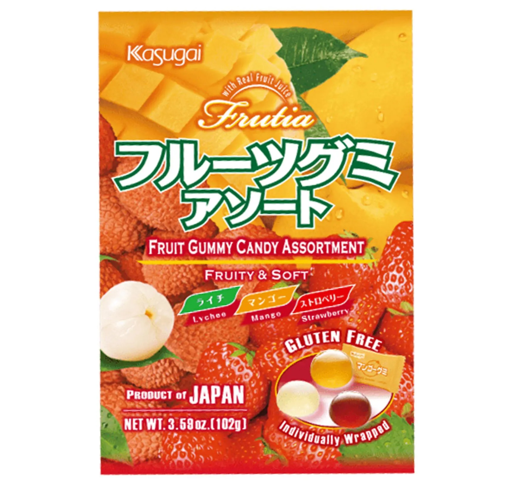 KASUGAI Tropical Fruits Mix Gummy 100g