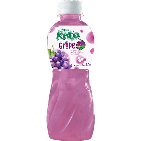 KATO Grape Juice Drink with Nata De Coco 320ml