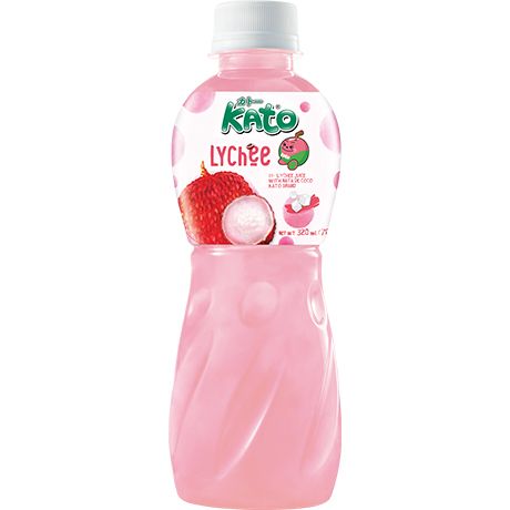KATO Lychee Juice Drink with Nata De Coco 320ml