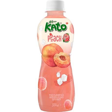 KATO Peach Juice Drink with Nata De Coco 320ml