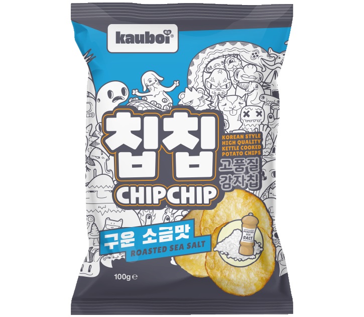 KAUBOI Chip Chip Roasted Sea Salt 100g