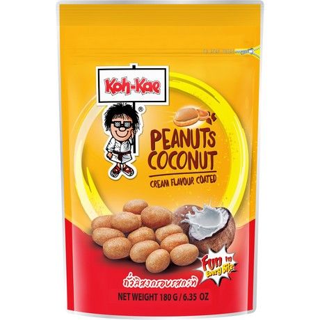 KOH-KAE Coated Peanuts Coconut Cream 180g