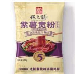 LIANGZHISUI Glass Noodles Made From Purple Sweet Potatoes 200g