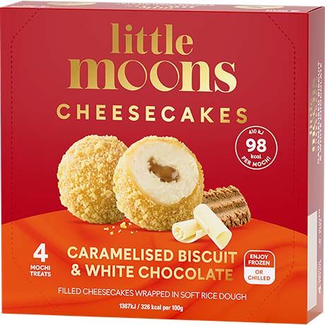 LITTLE MOONS Mochi (Lody) Biscuit White Cheesecake 120g