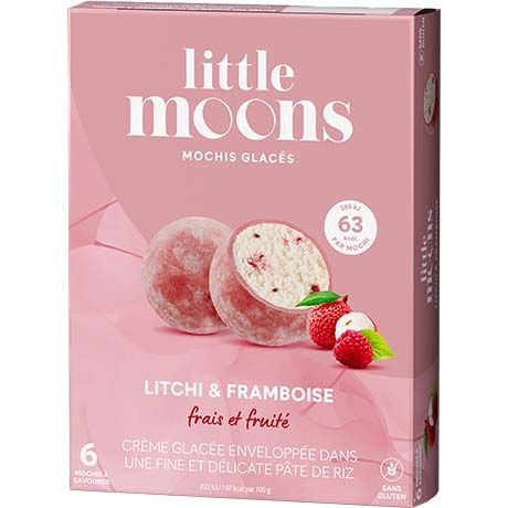 LITTLE MOONS Mochi (Lody) Lychee & Raspberry 192g