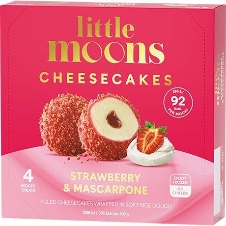 LITTLE MOONS Mochi (Lody) Strawberry Cheesecake 120g