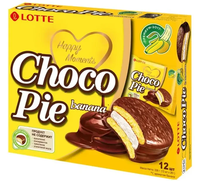 LOTTE Choco Pie Banana 336g