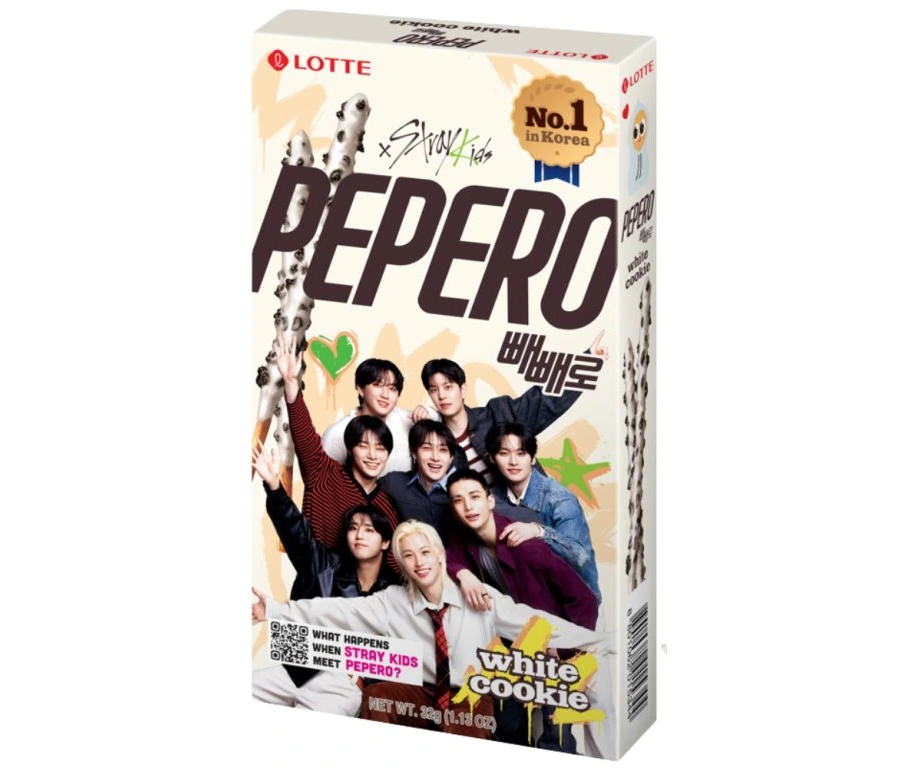 LOTTE PEPERO Biscuit Sticks Stray Kids White Cookie 32g
