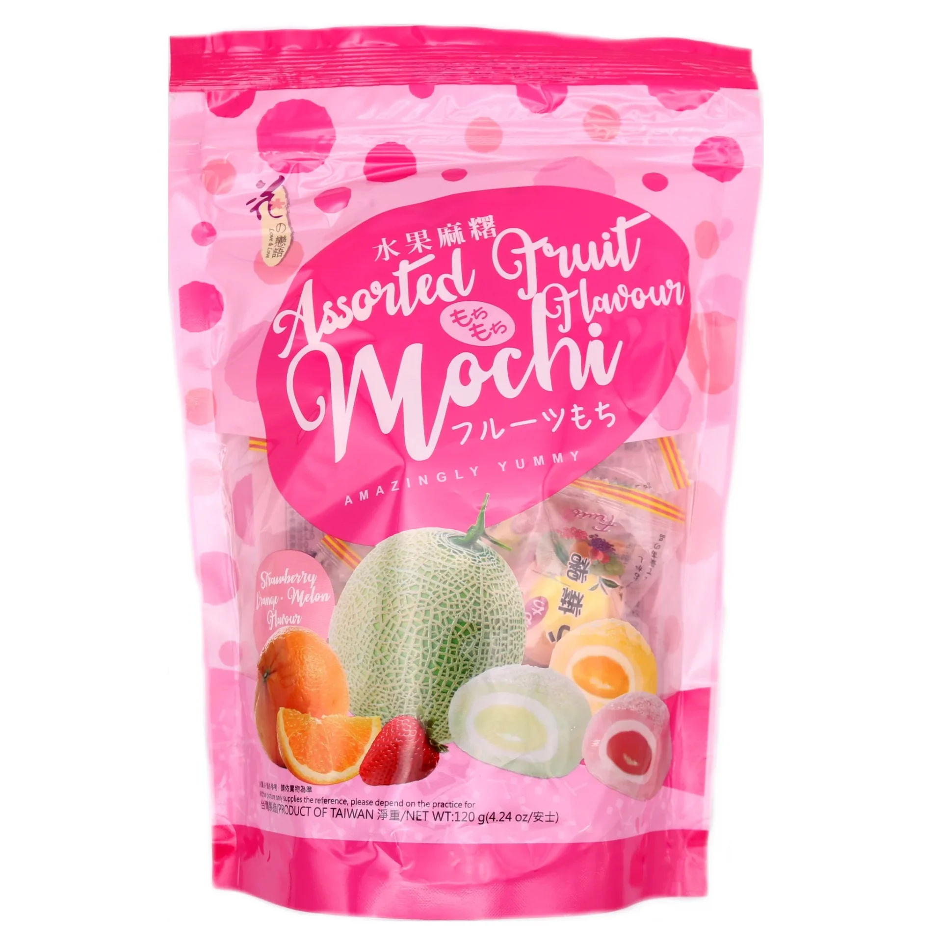 LOVE&LOVE Assorted Fruit Mochi 120g