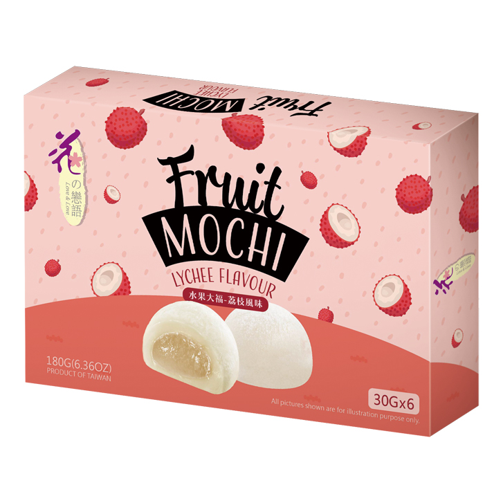 LOVE&LOVE Fruit Mochi Lychee 180g