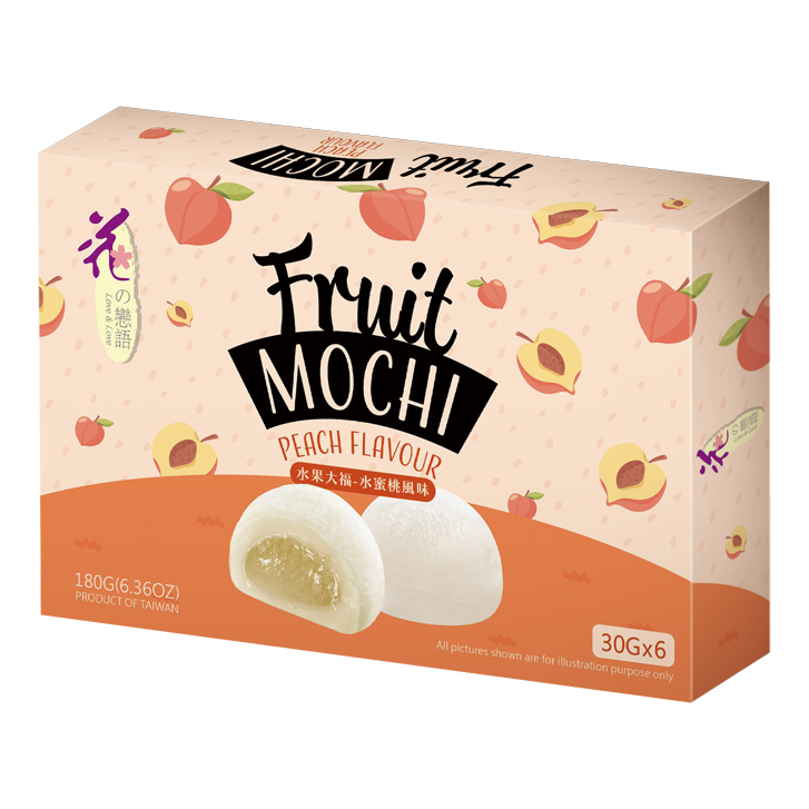 LOVE&LOVE Fruit Mochi Peach 180g