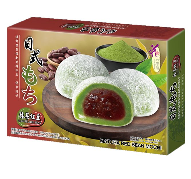 LOVE&LOVE Matcha Red Bean Mochi 180g