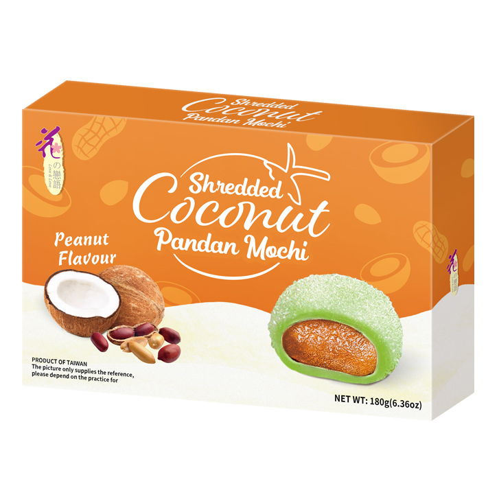 LOVE&LOVE Coconut Pandan Peanut Mochi 180g