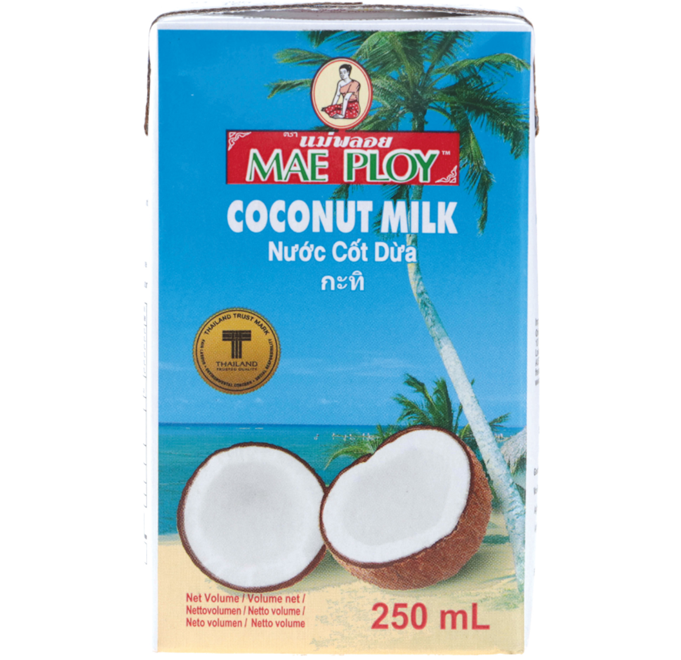 MAE PLOY Blue Coconut Milk UHT 250ml