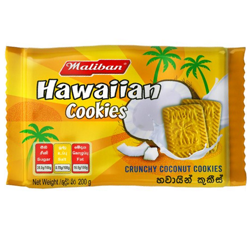 MALIBAN Cookie Crunchy Coconut Hawaiian 200g